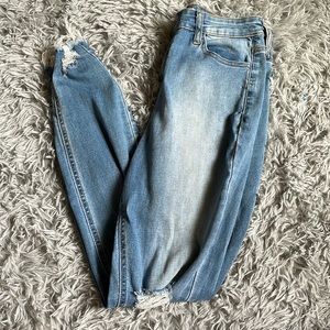 Jelly jeans, unused, washed
